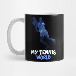 Tennis World Woman Mug